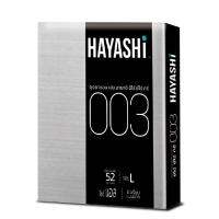 NEW !!! จัดโปรโมชั่น สินค้าใหม่ ส่งฟรี Hayashi Zero Zero Three 003 ถุงยางอนามัยผลิตจากยางธรรมชาติ ขนาด 52 มม. 2 ชิ้น Cash on delivery [ FREE Delivery ]