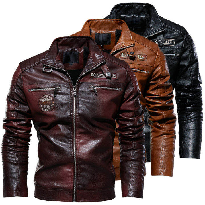 new-leather-jacket-men-winter-fleece-motorcycle-jacket-male-stand-collar-casual-windbreaker-ropa-de-hombre-slim-coat