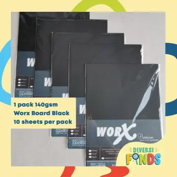 5 PACKS Worx Specialty / Board Certificate Paper 200gsm White / Pale Cream  Short 10 sheets / pack