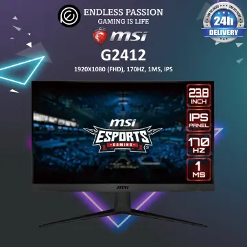 MSI Optix G2412 24 (23.8 Viewable) Full HD 1920 x 1080 170 Hz FreeSync  Premium