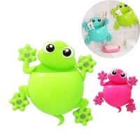 ✼۩✜ Toothbrush holder children frog cute cartoon household bathroom toothbrush holder wall-mounted suction cup toothpaste storage