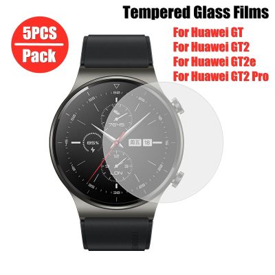 [ร้อน] 5ชิ้นสำหรับนาฬิกา Huawei กระจกเทมเปอร์ GT 2 Pro 46มม. แก้วป้องกันสำหรับ Huawei GT2 E GT3 Pro 46มม. ฟิล์มครอบป้องกันหน้าจอ