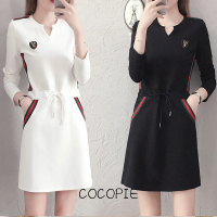 Cocopie ชุดเดรสผู้หญิง เสื้อผ้าผญสวยๆ เดรส ทันสมัย วินเทจ น่ารัก นุ่มนวล WLQ23A0PWV 42Z231021