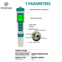 pcbfun ไฟแบ็คไลท์ LCD 7 In 1,ค่า PH/Orp/ec/temp/sal/s.g/tds กันน้ำได้มี IP67แบ็คไลท์สำหรับวัดคุณภาพน้ำวัดคุณภาพน้ำมัลติฟังก์ชันปากกาทดสอบ