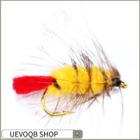 UEVOQB SHOP หนอนขนแกะ เหยื่อตกปลาบิน 10 #12 # Rown caddis Nymph Fly ตะขอตกปลาแบบเกี่ยว ของใหม่ ร่างกายสีดำ หนอนล่อขนสัตว์ ตกปลาบินตกปลา