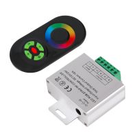 【❂Hot On Sale❂】 yulibu74040703 ไฟแถบไฟ Led Rgb Dc 12V/24V แบบควบคุมระยะไกลสำหรับไร้สายระบบ Rf หน้าจอสัมผัส