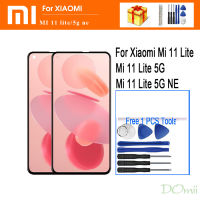 TFT (ไม่มีลายนิ้วมือ) สำหรับ Xiaomi Mi 11 Lite สัมผัสหน้าจอ LCD หน้าจอดิจิตอลสำหรับ Xiaomi Mi 11 Lite 5G NE อะไหล่ LCD