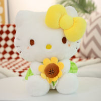 32เซนติเมตร Sanrio เดิม Plushies Kt แมวดอกทานตะวัน H Ello K Itty ยัดของเล่นน่ารักตุ๊กตาสาวของขวัญ Kawaii ของขวัญวันเกิดสำหรับเด็ก