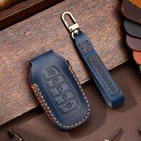 Gracekarin Classy Leather Car Key Case Cover for Hyundai Santa Fe Palisade 5 Button Design Hot Sale