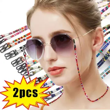 Fashion Eyeglass Chains for Women Pearl Sunglasses Chains Glasses Cord  Holder Gold Leaf Eyewear Lanyard Necklace