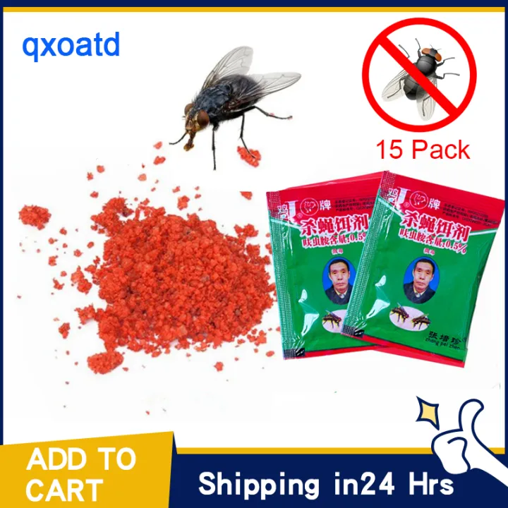 15Pcs Farm outdoor Fly Attractant Flies Bait Powder FliesKiller for ...