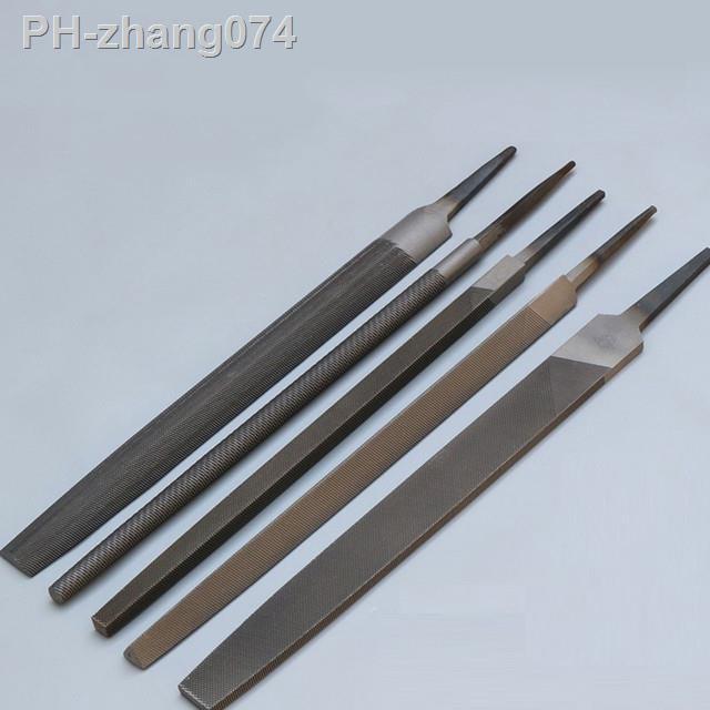5pcs-6-inch-industrial-steel-files-set-flat-round-half-round-triangle-square-for-metalworking-woodworking-steel-rasp-file-flat