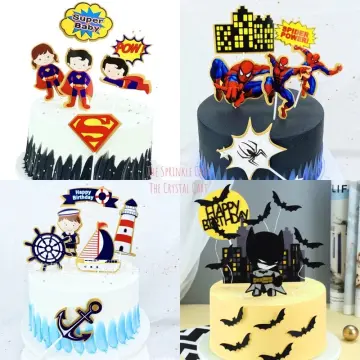 Superman/Batman Birthday Cake | Batman birthday cakes, Cake designs  birthday, Superhero birthday cake