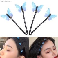 ☄ 4pcs Hair Butterfly Decor Clips Hairgrips Wave Hairpins Barrettes for Gilrs Chic Hair Jewelry Butterfly Accessories