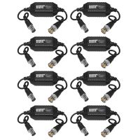 8X Coaxial Video Ground Loop Isolator Balun BNC Male to Female for CCTV Camera