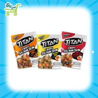 Titan ไททัน หนังปลาแซลมอนทอดกรอบ รสสไปซี่ ไข่เค็ม รสสโมกี้ บาร์บีคิว 1 ซอง Nautilus Titan Crispy Salmon Skin IRVINS