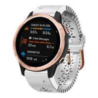 สำหรับ Garmin Fenix 6S 20Mm เลดี้สายนาฬิกาข้อมือซิลิโคนพร้อมที่เจาะลูกไม้