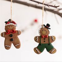 2022 Navidad Christmas Resin Gingerbread Man Pendant Christmas Tree Ornaments Christmas Decorations for Home 2023 New Year Gift