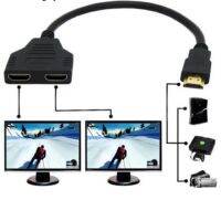 (Wowwww++) ใหม่มาถึงสาย HDMI Splitter 1 ชายคู่ HDMI 2 หญิง Y Splitter อะแดปเตอร์ HDMI HD LED LCD TV 30 ซม. ราคาถูก อะ แด ป เตอร์ อะแดปเตอร์ รถยนต์