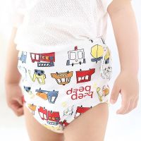 1 pc New Cute Cartoon Baby Training Pants 6 Layers Cotton Reusable Potty Training Underwear for Toddler Kids Girls Boys Washable Cloth Diapers