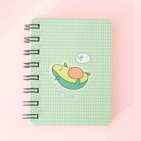 4pcs Avocado Spiral Coil Notebook Blank Paper Journal Diary Planner Notepad School Supplies Stationery wholesales