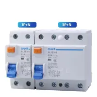 CHINT NL1E-633P N 1P N กระแสไฟตกค้างรั่วเบรกเกอร์6000A 25A 40A 63A