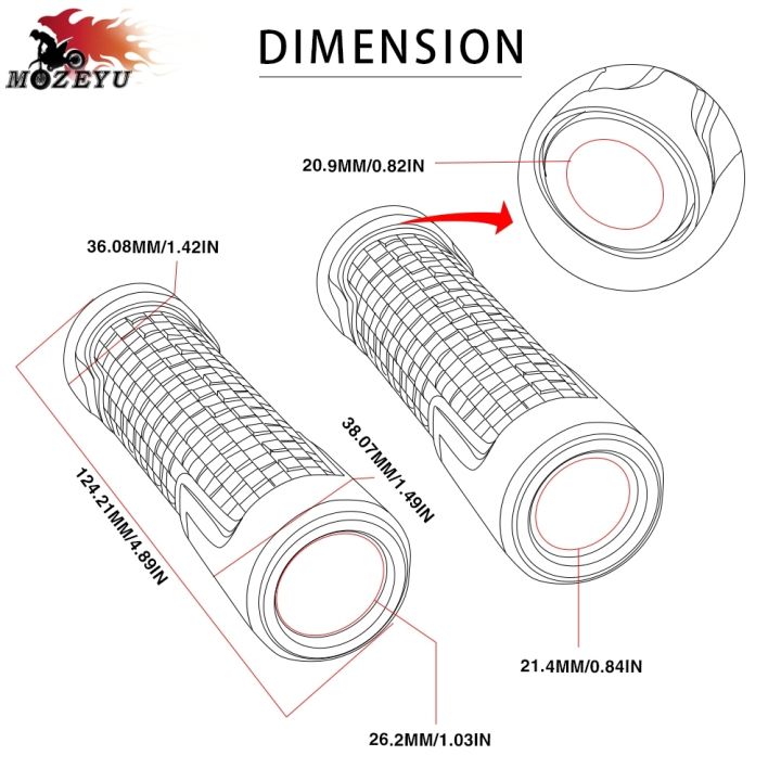 7-8มอเตอร์ไซค์อเนกประสงค์ขนาด22มม-จับแฮนด์แฮนด์มือจับมอเตอร์ไซด์สำหรับยามาฮ่า-xj6-xj6และ-xj6การเบี่ยงเบน2009-2015-2010
