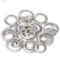 ✲ 5/10/20pcs 304 Stainless Steel Double-sided Serrated Lock Washer Knurled Gasket Spacer M3/4/5/6/8/10/12/14/16/18/20/25/27/30