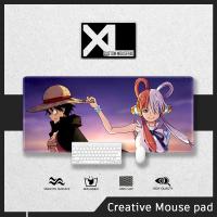 X-L | Mousepad | One Piece Film Red | Extended | Large | Cute | Anime | Deskpad | Keyboard Pad Mat | Stitched Edge Deskmat | Gaming Mouse Pad