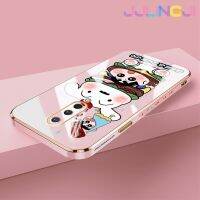 Jlingji เคสสำหรับ Oneplus 8 8 Pro 8T เคส Nohara Shiro Edge สี่เหลี่ยมเคสมือถือดีไซน์ใหม่บางลายชุบเคสฝาปิดเลนส์เต็มกล้องปกป้องเคสนิ่มกันกระแทก