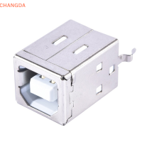 ?【Lowest price】CHANGDA 5pcs USB B Type FEMALE SOCKET CONNECTOR 180องศาสำหรับเครื่องพิมพ์ Data Interface