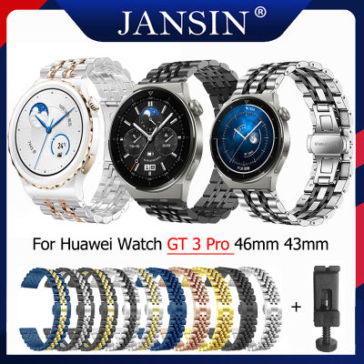 สาย สำหรับ Huawei Watch GT 3 Pro 46mm 43mm สายรัดสแตนเลสของ สาย สำหรับ Huawei Watch GT 3 นาฬิกาสมาร์ทสายนาฬิกา