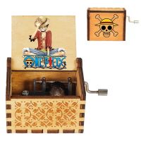 Wholesale Vintage Mechanical Wooden Crank Music Box Totoro One Piece Dragon Ball Birthday Gifts For Girlfriend Wood Crafts