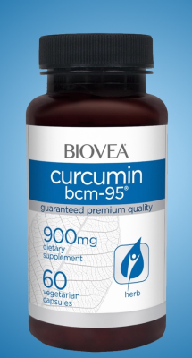 BIOVEA CURCUMIN BCM-95 Turmeric Extract 450 mg / 60 Vegetarian Capsules