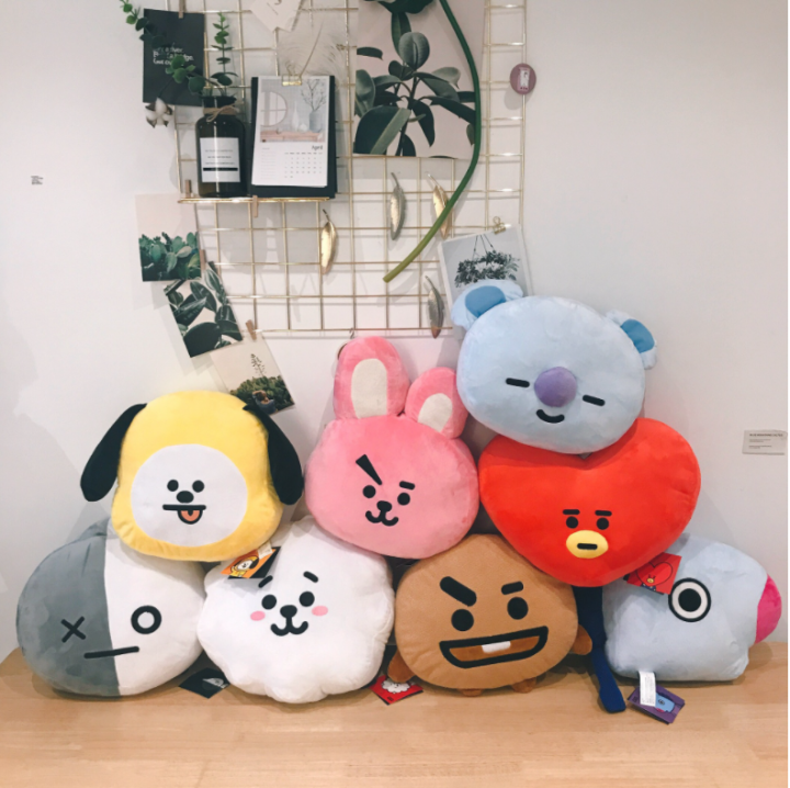 BT21 BTS Creative Heart Rabbit Yellow Dog Koala Horse Head Sheep Black ...