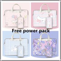 【with power pack cinnamoroll กระเป๋าใส่แล็ปท็อปลายการ์ตูนหมีน่ารัก 12 17.3 นิ้ว 13.3 14 15 15.6 นิ้วกันน้ํา