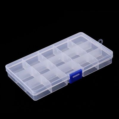 15 Grids Compartments Adjustable Plastic Jewellery Storage es Portable Adjustable CompartmentJewelry &amp; Earring Organizer