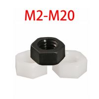 White/Black Nylon Plastic Nylon Insulation Hex Hexagon Nuts M2 M2.5 M3 M4 M5 M6 M8 M10 M12 M14 M16 M18 M20 Metric Nylon Hex Nut