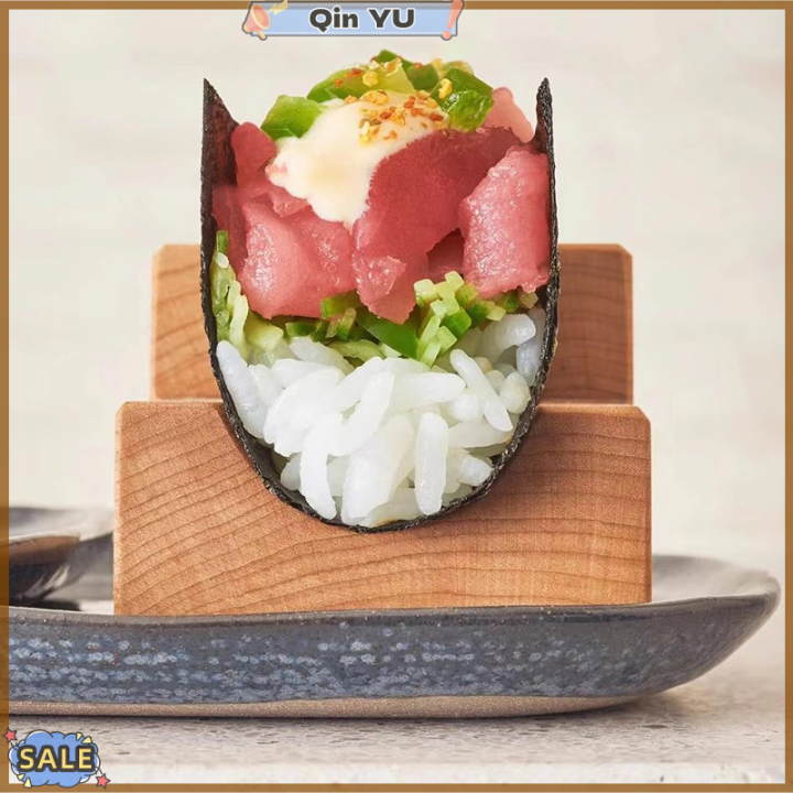 ใหม่สำหรับ-tuesqin-yu-ชั้นซูชิญี่ปุ่น1ชิ้นที่วางขนมกินเล่นทาโก้ทำจากไม้จานไม้วางอาหารแบบซาซิมิเรือซูชิสำหรับร้านอาหารโรงแรมบ้าน