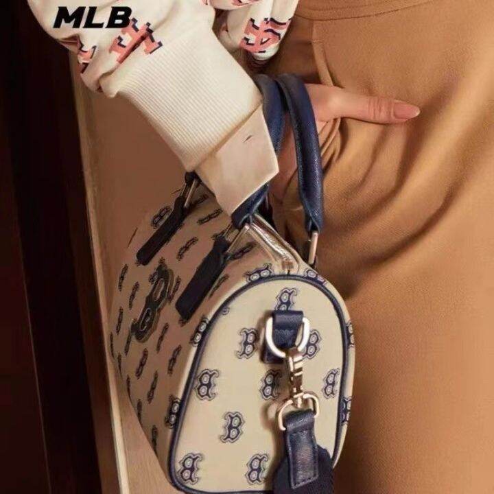 mlb-official-ny-new-ml-korean-trendy-brand-boston-retro-ny-letter-printing-portable-pillow-bag-single-room-messenger-handbag