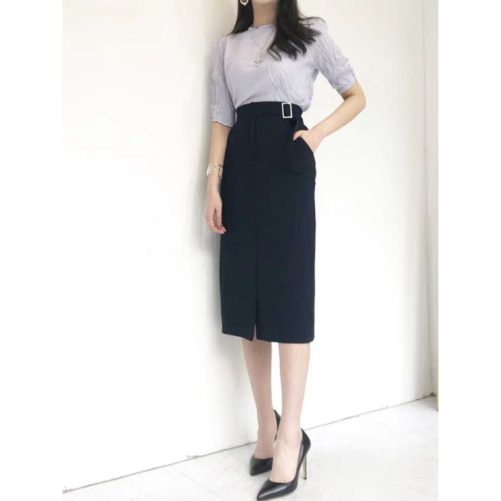 Chân váy đầm bút chì xẻ tà trước đẹp kiểu Hàn Quốc gợi cảm  Thời trang   Việt Giải Trí