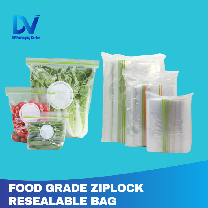 Food grade Ziplock Resealable Bag 1 pack x 100pcs Lazada PH