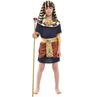 ฮาโลวีน Purim Boy โบราณอียิปต์ฟาโรห์เครื่องแต่งกายคลีโอพัตรา King Of Egypt คอสเพลย์ยาว Robe เด็กวันเกิดของขวัญแฟนซีชุด