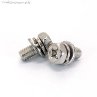 ○ M4 M6 M8 Hex Cross Recessed Machine Screw Metric Thread Hexagonal Bolt 304 Stainless Steel