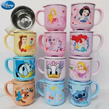 450ml Disney Cartoon Mug Mickey Mouse Ladies with Ceramic Cups Large Coffee  Cups Cute Travel Mug