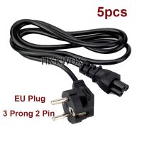 5pcs/5Set 1.2m EU EUROPEAN 3 Prong 2 Pin AC Laptop Power Cord For Asus HP Sony Toshiba Dell lenovo Acer Sumsung High Quality