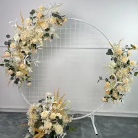 【LZ】☸☢❐  Casamento adereços artificial crescente linha de flores arranjo mesa flor bola terminado t fase estrada chumbo casamento arco decoração floral