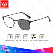 IMPALA FL2016M2 Korean Style Photochromic Anti Blue Light Glasses for Men