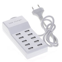 ใหม่10พอร์ตกำลังชาร์จไฟUSB Hub PowerPortหลายเครื่องชาร์จพอร์ตUSBสหภาพยุโรปสหรัฐอเมริกาสหราชอาณาจักรมาตรฐานสมาร์ทหลายปกป้องแรงดันไฟฟ้าเพิ่ม