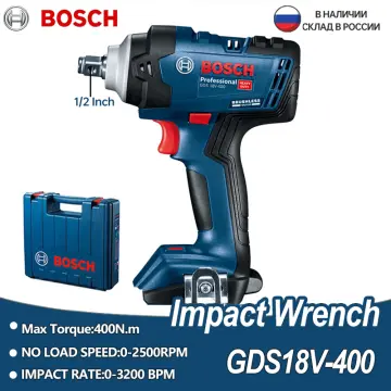 Bosch GDS 18V-400 Cordless Impact Wrench Machine 400Nm Electric Wrench 1/2  Square Chuck Bosch